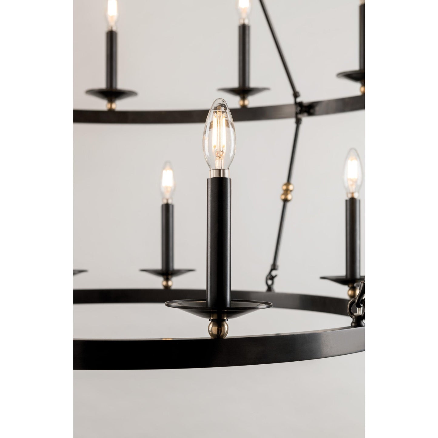 Allendale 16-Light Chandelier in Aged Old Bronze 58L x 58W x 27.25H