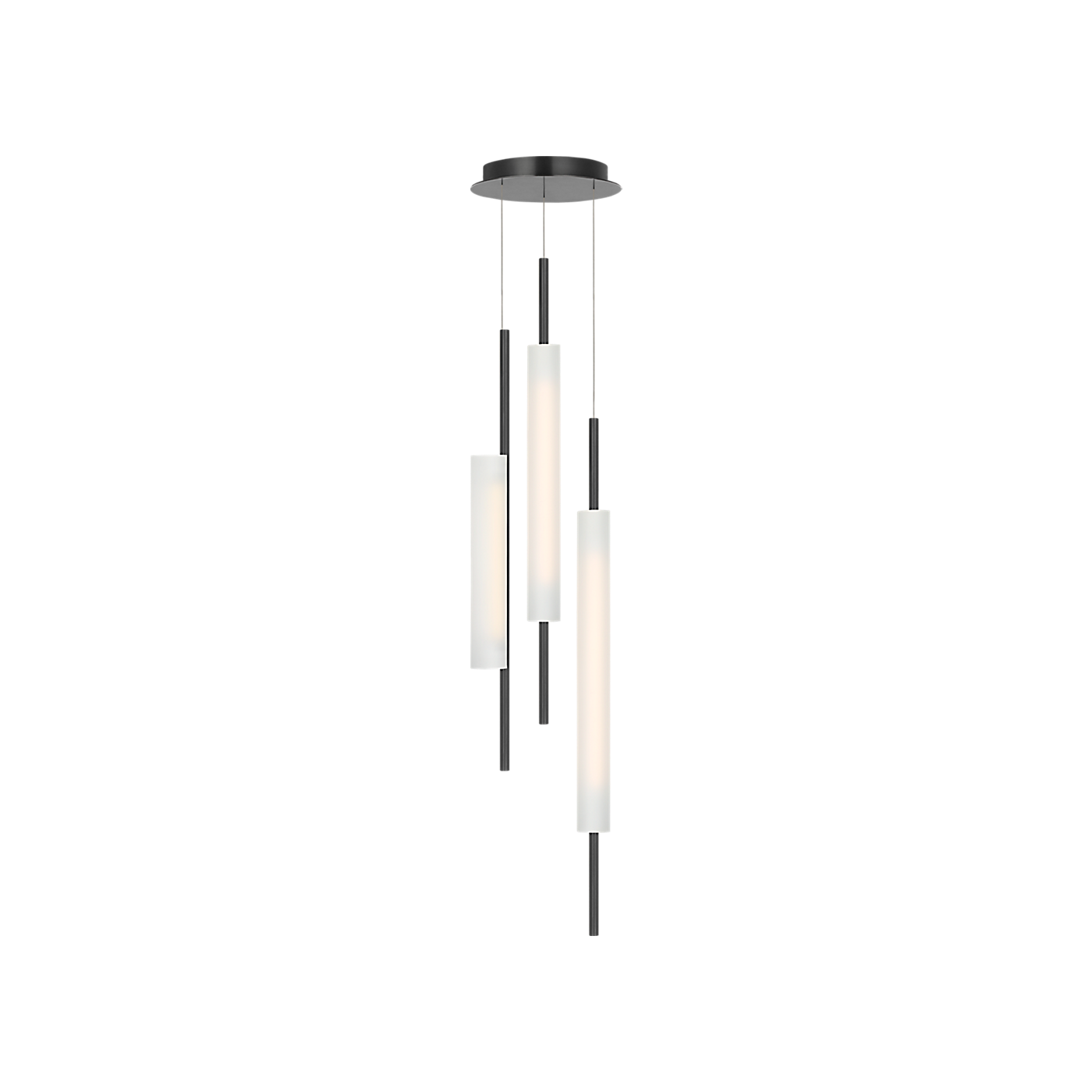 Windchime 12" 3 Light Chandelier