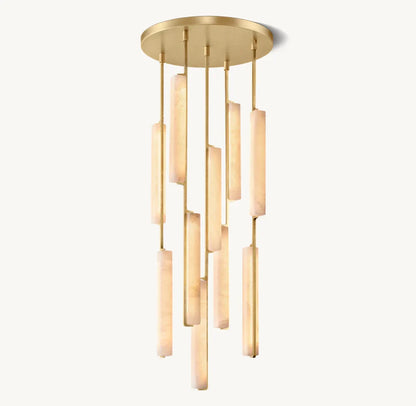 Audubon Alabaster Round Chandelier 24"