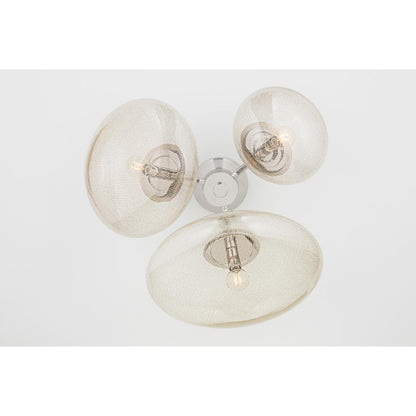Opera 9-Light Chandelier in Polished Nickel by Kelly Behun 30.75L x 30.75W x 26.5H