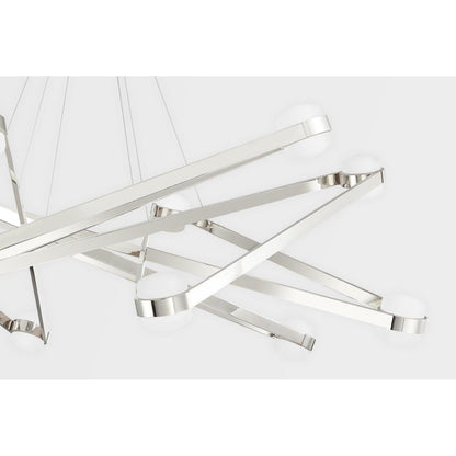Orbit 12-Light Chandelier in Aged Brass 56.125L x 56.125W x 16.825H