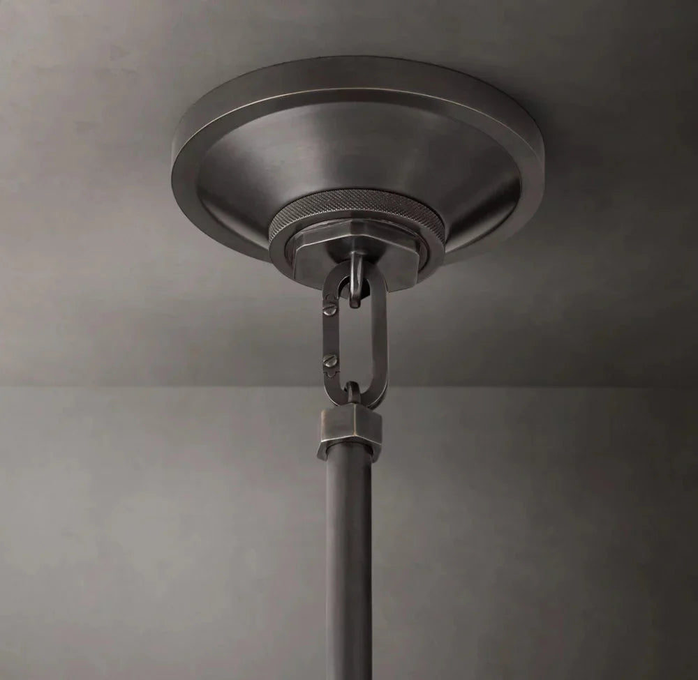 Industrial Glass Pendant Light Fixture