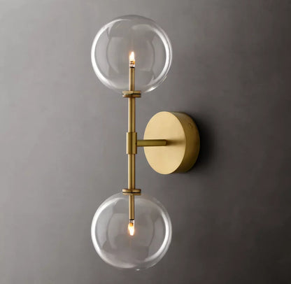 Glass Globe Linear Sconce