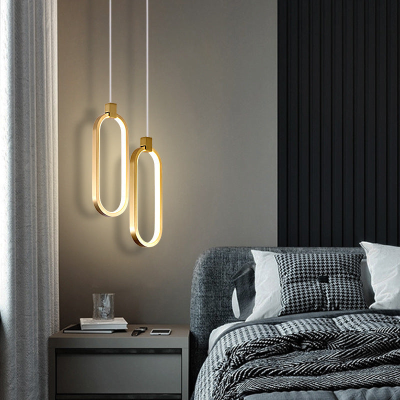 Nordlux AuraLine Wall Lamp – Slim Nordic Minimalist Chandelier Fully Made of Copper