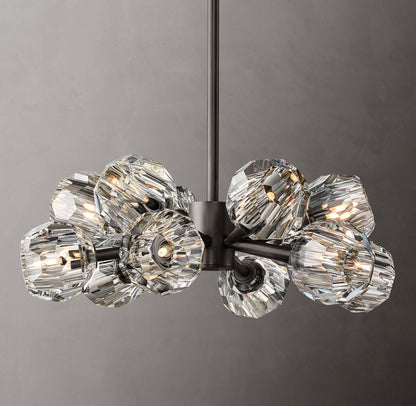 Boule De Cristal Clear Glass Round Chandelier 24"