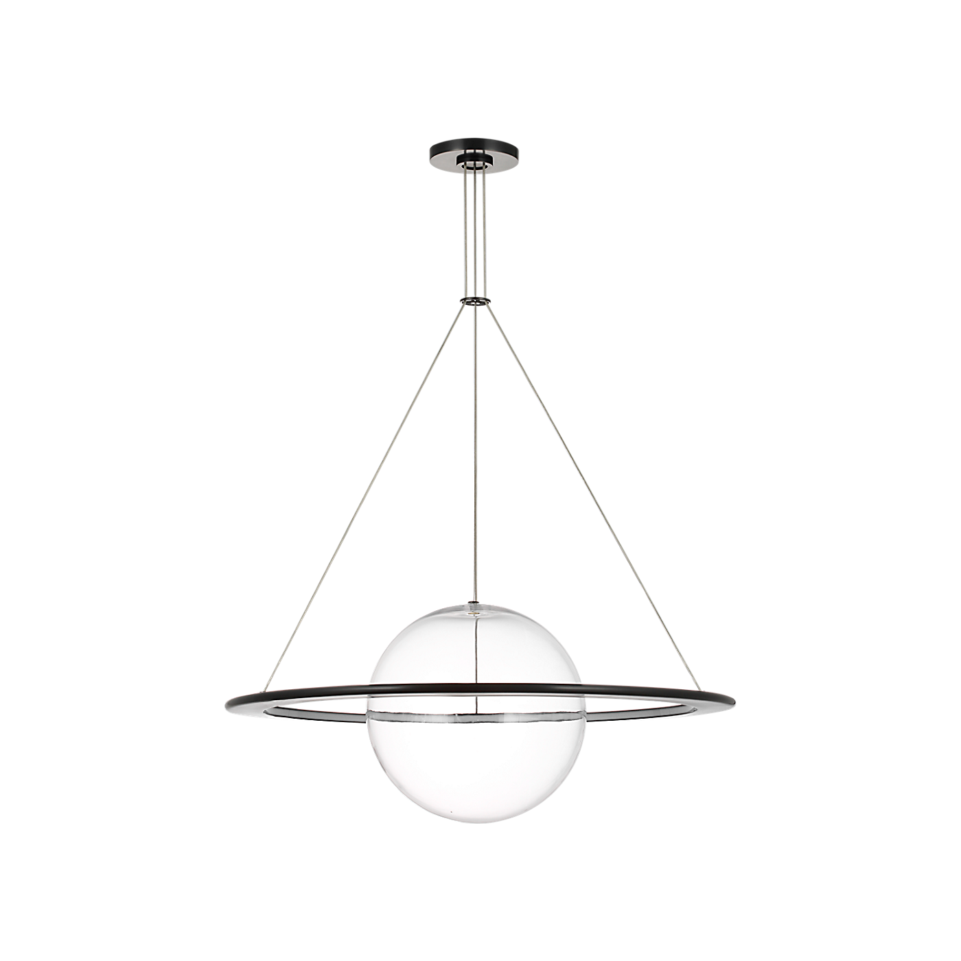 Cosmos 28" Ring and Orb Chandelier