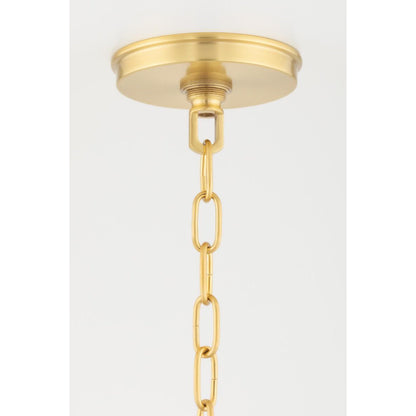 Howell 20-Light Chandelier in Aged Brass 47L x 47W x 42.25H