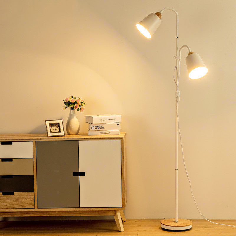 Double Head Floor Lamp Adjustable Lighting for Living Room, Bedroom & Bedside