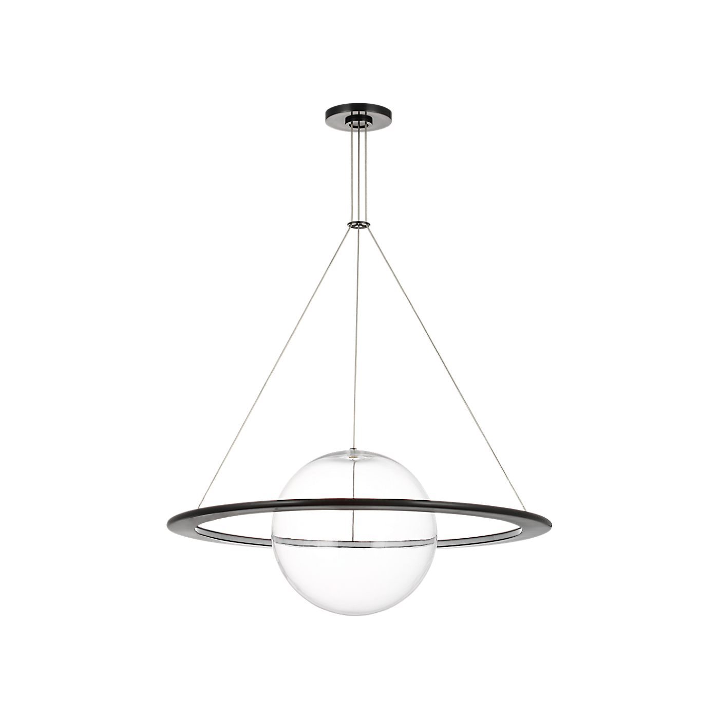 Cosmos 28" Ring and Orb Chandelier