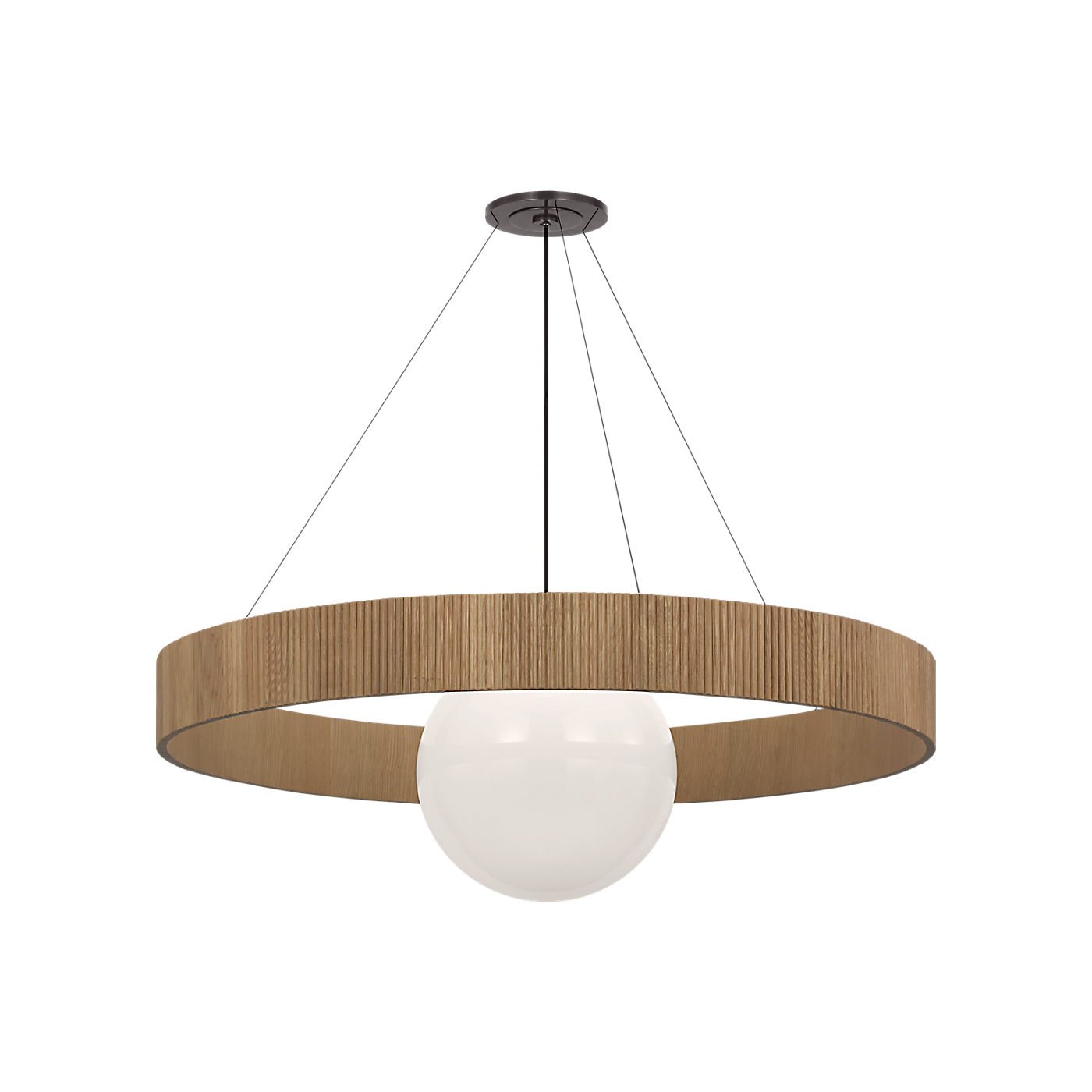 Arena 53" Ring and Globe Chandelier