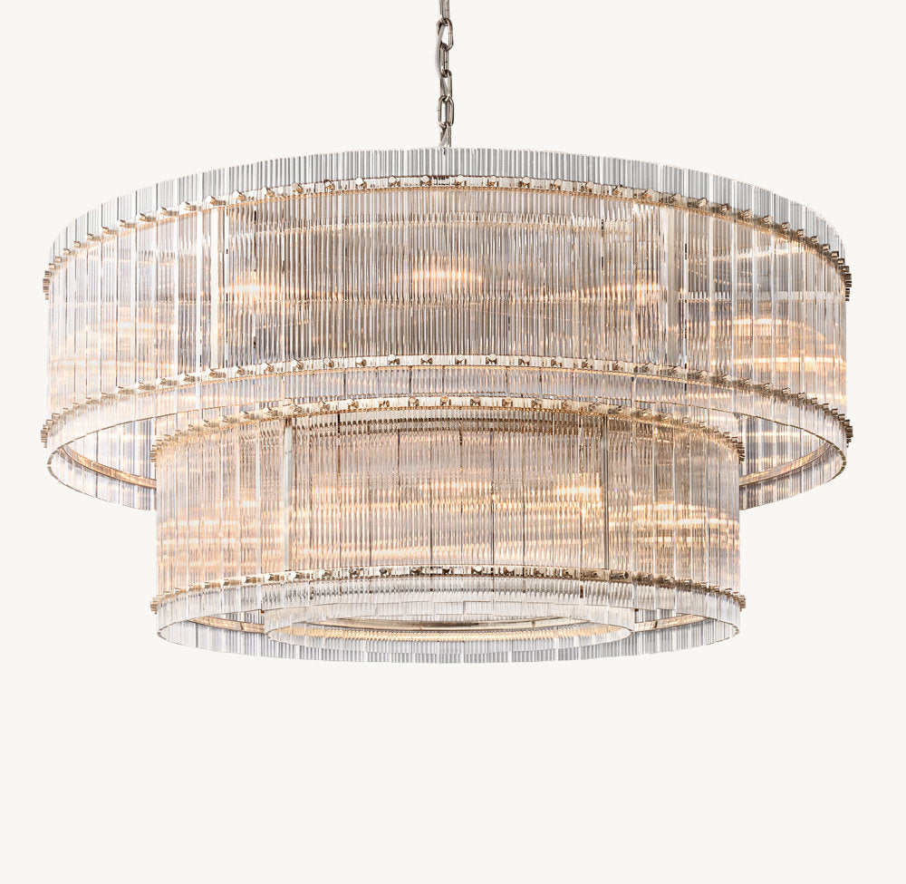 San Marcos Dual-Level Round Chandelier 60"