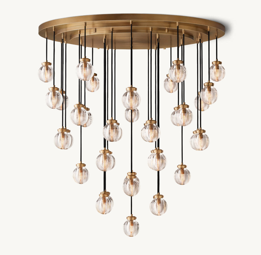 Pearls Circular Chandelier 48"