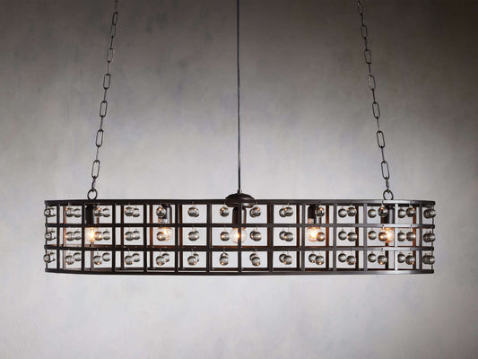 Ferraro Crystal Cage Oval Chandelier