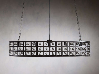Ferraro Crystal Cage Oval Chandelier