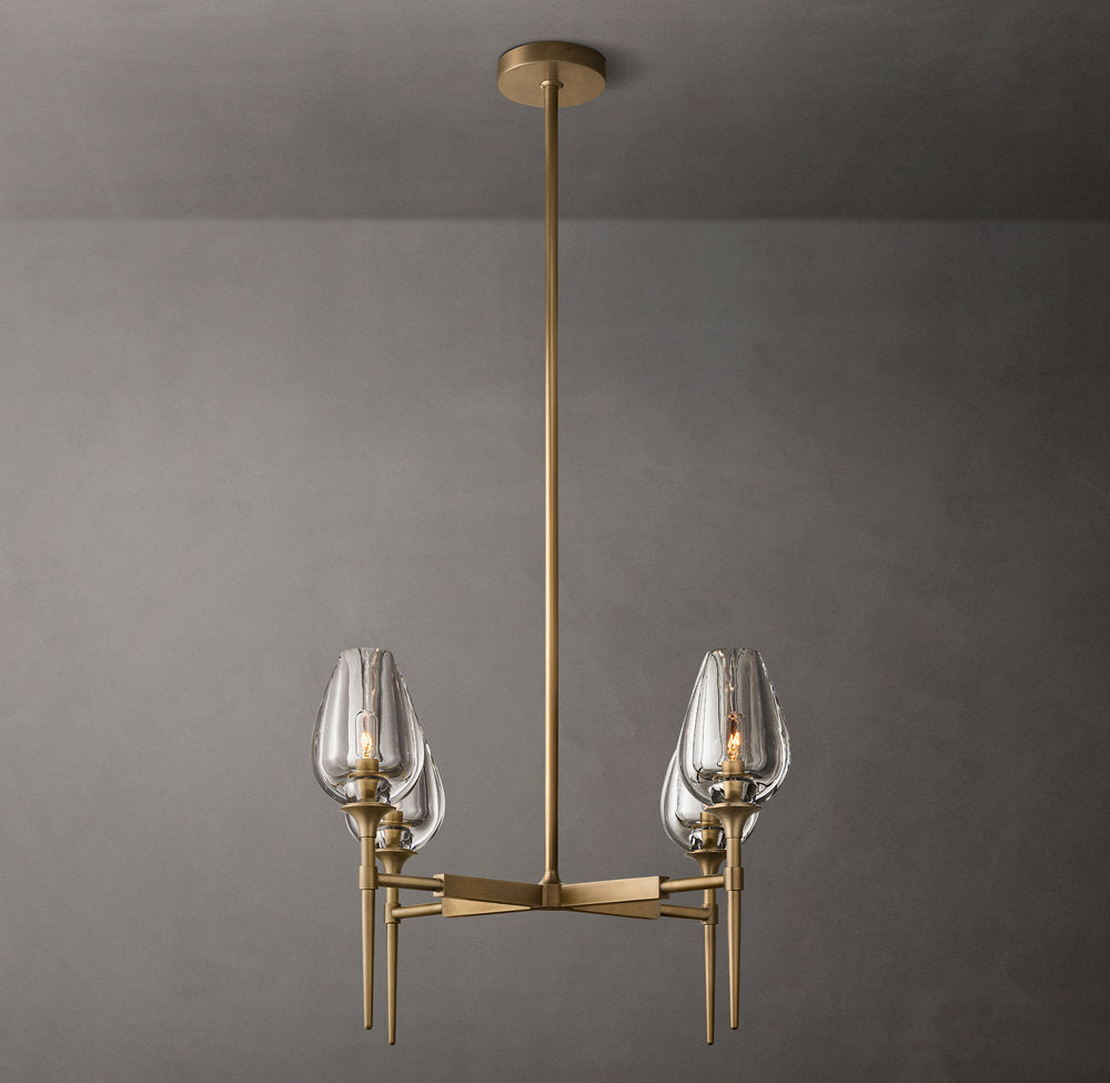 Tulips Circular Chandelier 27"