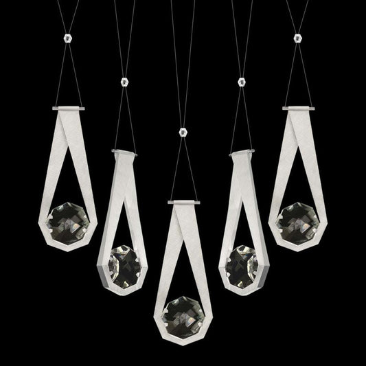 Fine Art Handcrafted Lighting ARIA 10 Light 43" Wide Crystal Linear Pendant