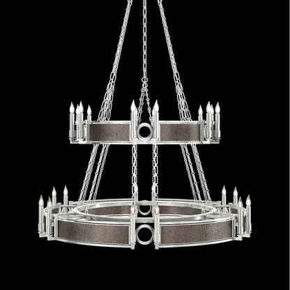 Fine Art Handcrafted Lighting Mirage 24 Light 50" Wide Taper Candle Style Chandelier