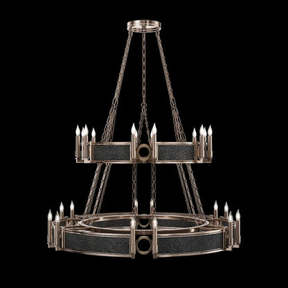 Fine Art Handcrafted Lighting Mirage 24 Light 50" Wide Taper Candle Style Chandelier