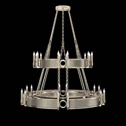 Fine Art Handcrafted Lighting Mirage 24 Light 50" Wide Taper Candle Style Chandelier