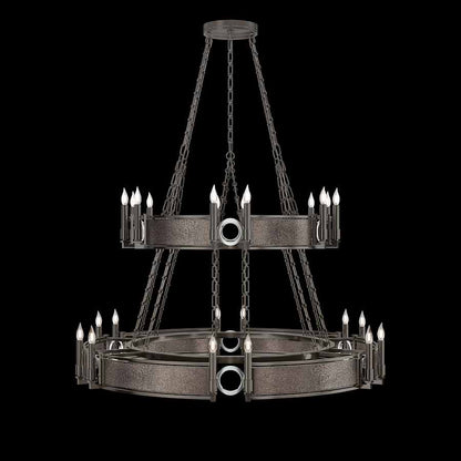 Fine Art Handcrafted Lighting Mirage 24 Light 50" Wide Taper Candle Style Chandelier