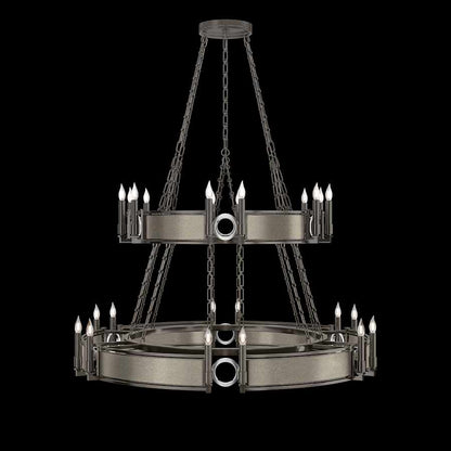 Fine Art Handcrafted Lighting Mirage 24 Light 50" Wide Taper Candle Style Chandelier