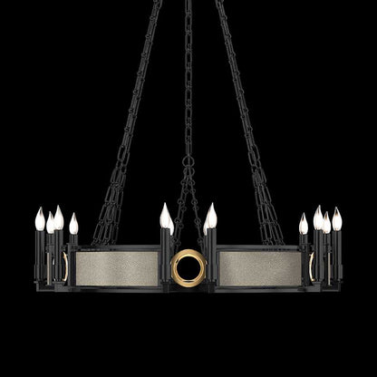 Fine Art Handcrafted Lighting Mirage 12 Light 36" Wide Taper Candle Style Chandelier