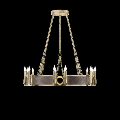 Fine Art Handcrafted Lighting Mirage 12 Light 36" Wide Taper Candle Style Chandelier