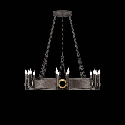 Fine Art Handcrafted Lighting Mirage 12 Light 36" Wide Taper Candle Style Chandelier
