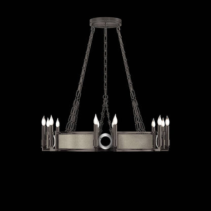 Fine Art Handcrafted Lighting Mirage 12 Light 36" Wide Taper Candle Style Chandelier