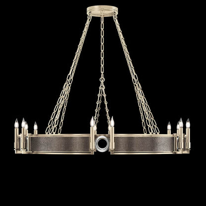 Fine Art Handcrafted Lighting Mirage 12 Light 50" Wide Taper Candle Style Chandelier