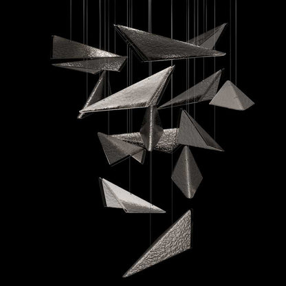 Fine Art Handcrafted Lighting Volo 8 Light 36" Wide x 34" Tall LED Abstract Multi Light Pendant