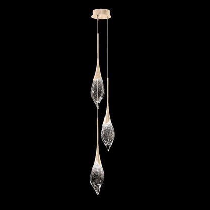 Fine Art Handcrafted Lighting Mayu 10" Wide LED Multi Light Pendant