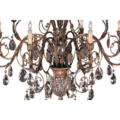 Fine Art Handcrafted Lighting A Midsummer Night's Dream Sixteen-Light Three-Tier Chandelier with Delicate Lines and Crystal Accents