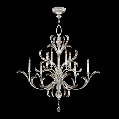 Beveled Arcs 10 Light 56" Wide Crystal Chandelier