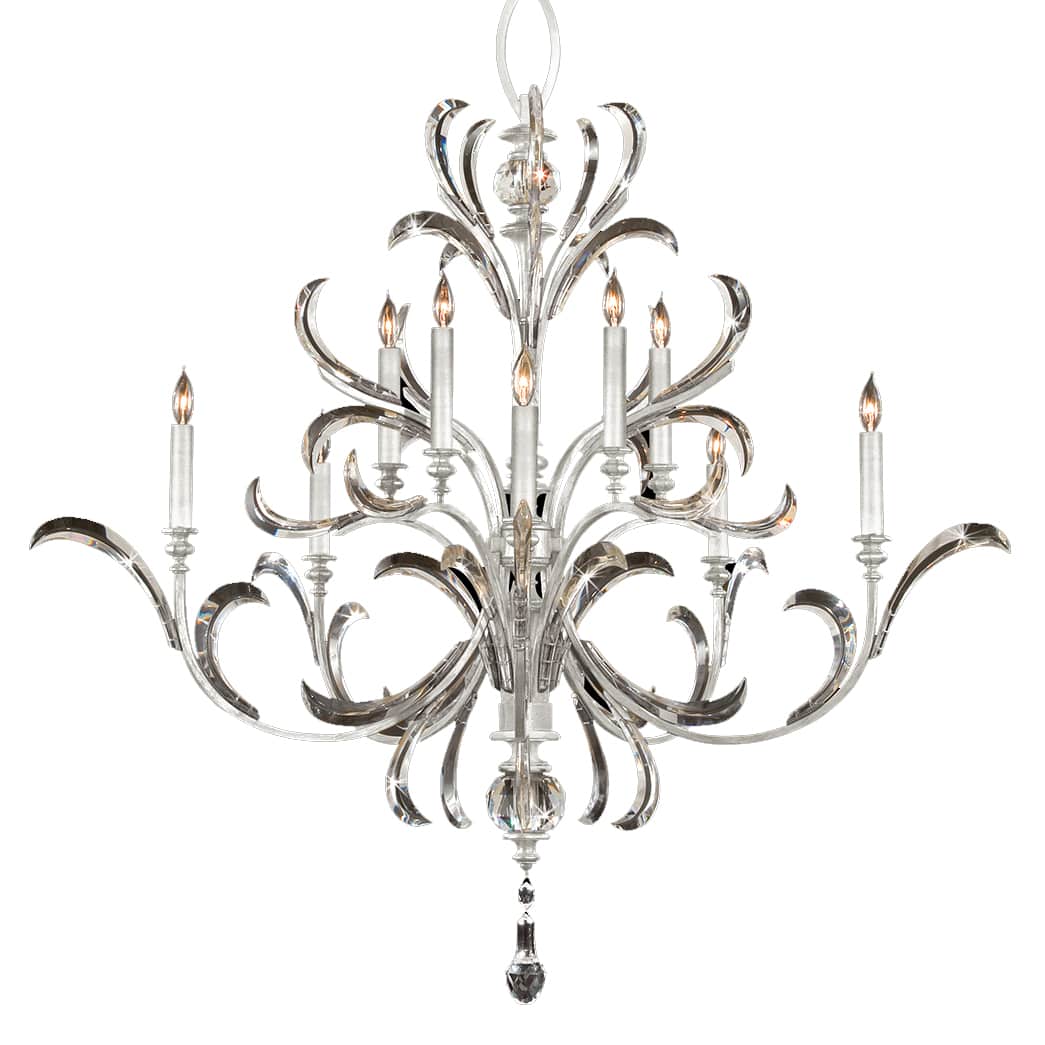 Beveled Arcs 10 Light 56" Wide Crystal Chandelier