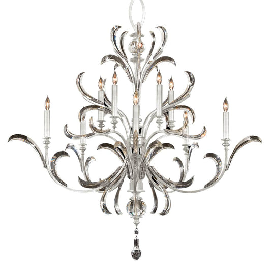 Beveled Arcs 10 Light 56" Wide Crystal Chandelier