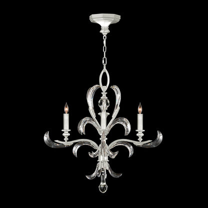 Beveled Arcs 4 Light 28" Wide Crystal Chandelier