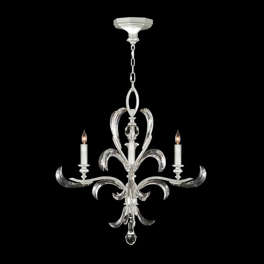 Beveled Arcs 4 Light 28" Wide Crystal Chandelier
