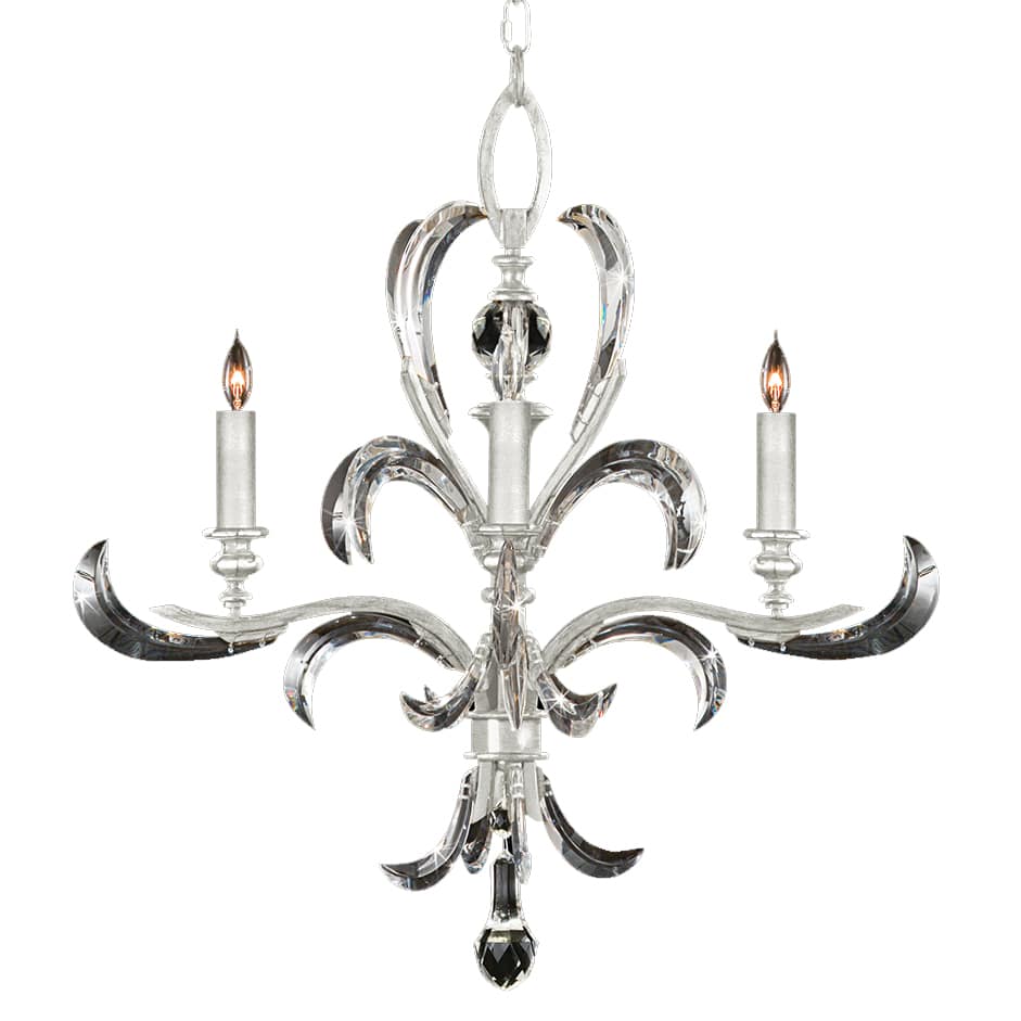 Beveled Arcs 4 Light 28" Wide Crystal Chandelier
