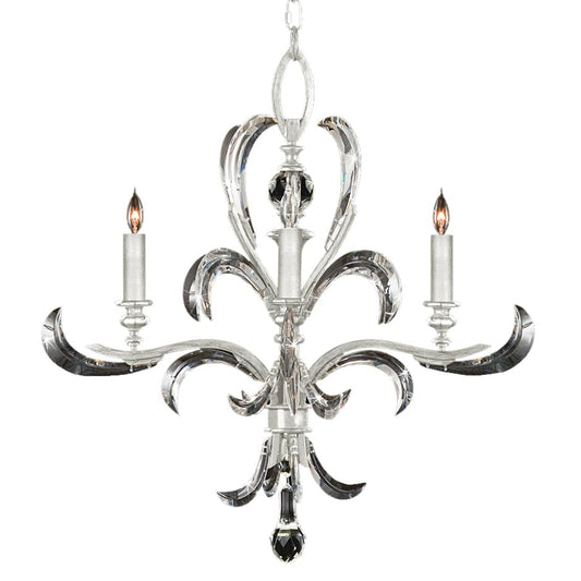 Beveled Arcs 4 Light 28" Wide Crystal Chandelier