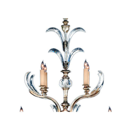 Fine Art Handcrafted Lighting Beveled Arcs Sixteen-Light Three-Tier Beveled Crystal Chandelier