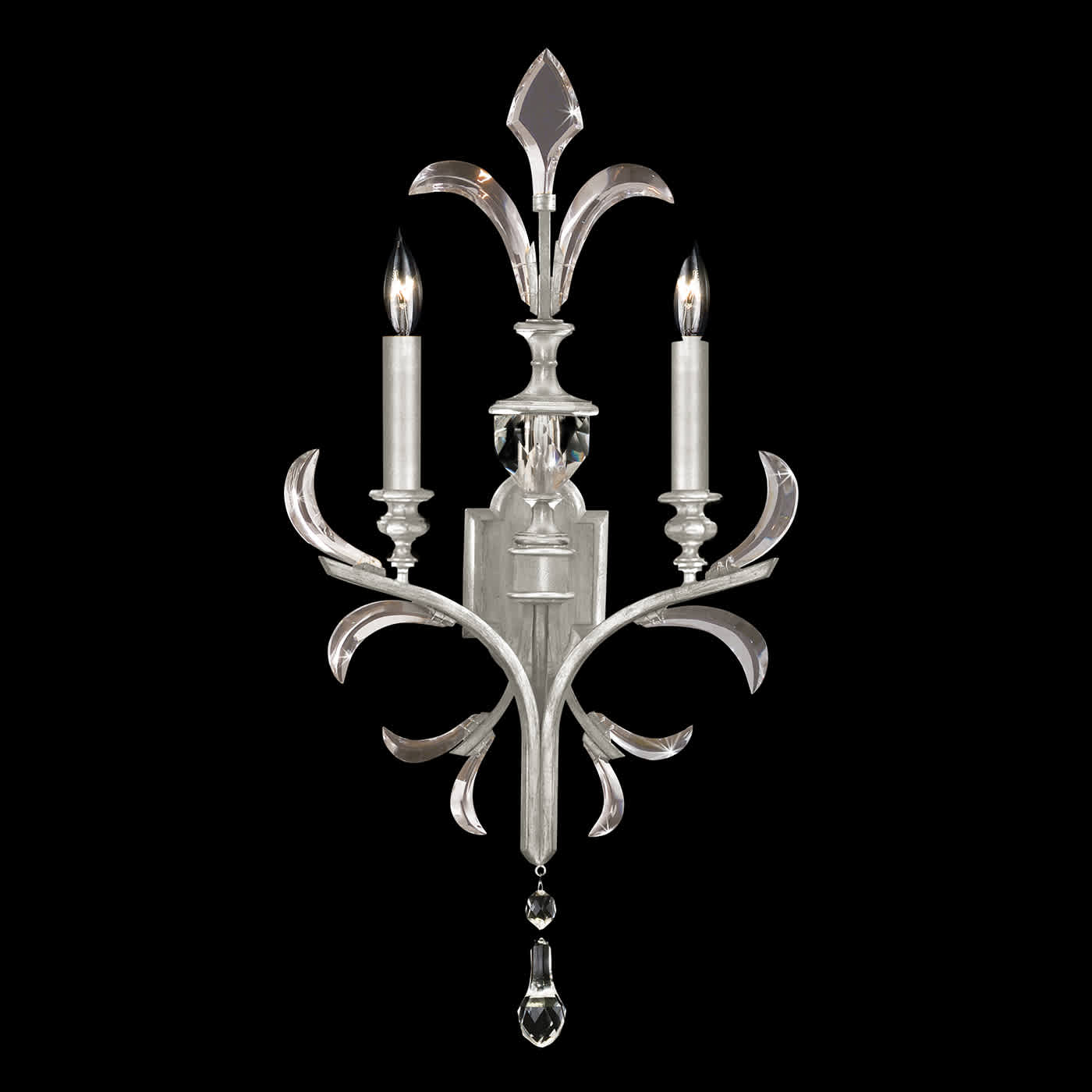 Beveled Arcs 2 Light 32" Tall Wall Sconce