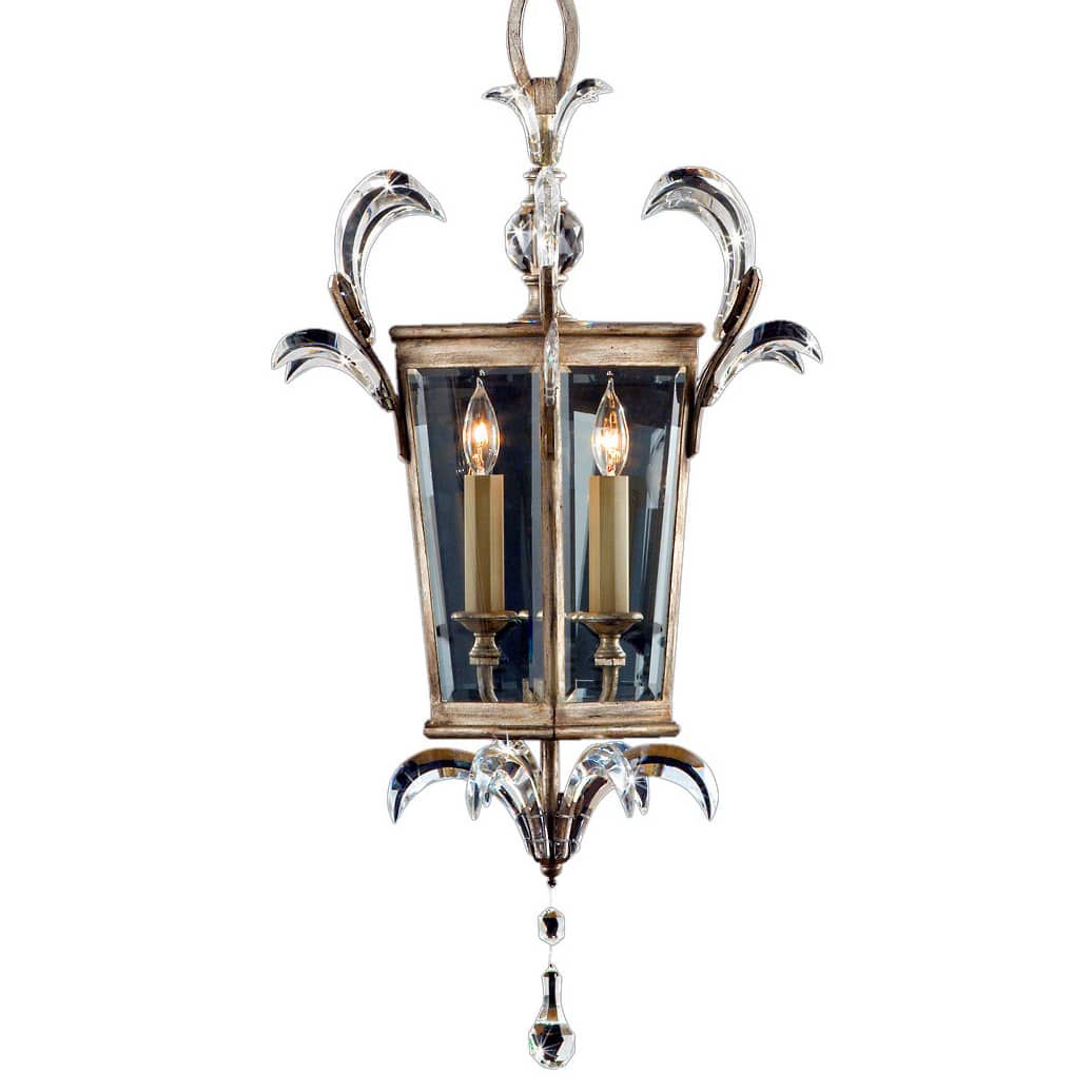 Beveled Arcs 22" Diameter Three-Light Beveled Crystal Foyer Pendant