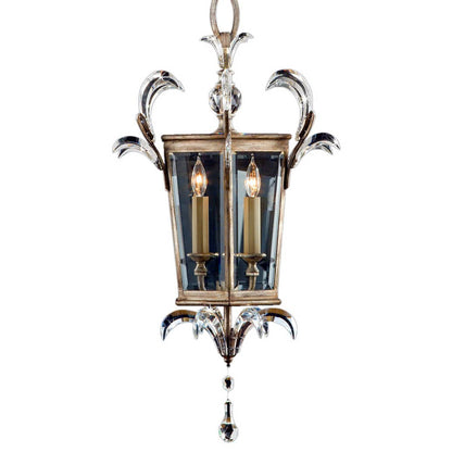 Beveled Arcs 22" Diameter Three-Light Beveled Crystal Foyer Pendant