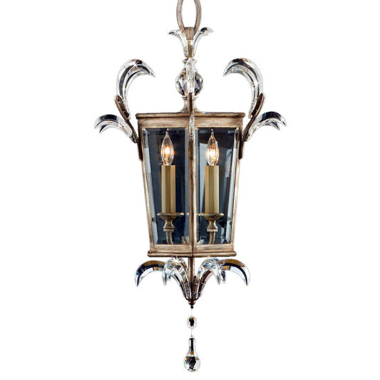 Beveled Arcs 22" Diameter Three-Light Beveled Crystal Foyer Pendant