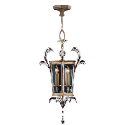 Beveled Arcs 22" Diameter Three-Light Beveled Crystal Foyer Pendant