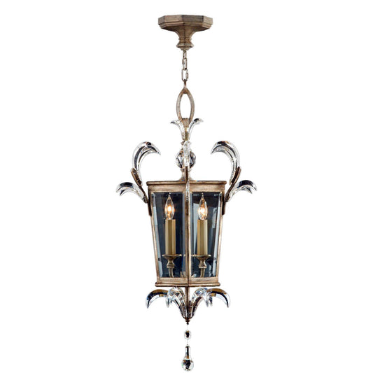 Beveled Arcs 22" Diameter Three-Light Beveled Crystal Foyer Pendant