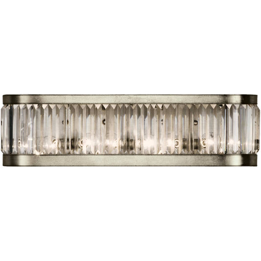 Crystal Enchantment Four-Light Wall Sconce with Multi-Faceted Crystal Panels
