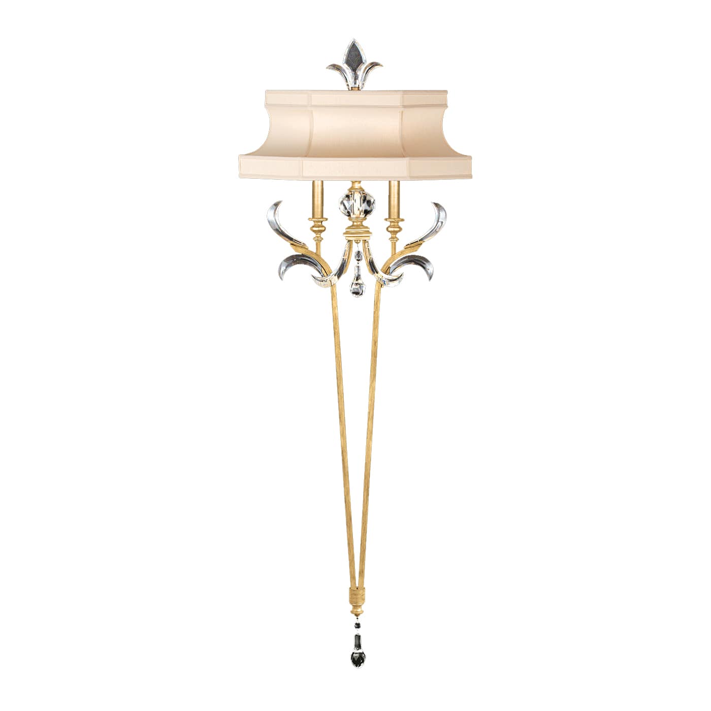 Beveled Arcs 2 Light 66" Tall Wall Sconce
