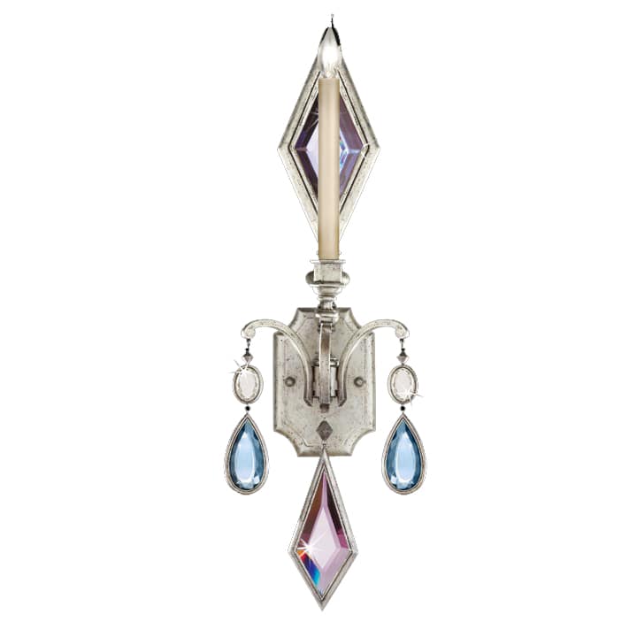Encased Gems Single-Light Wall Sconce with Multi-Color Crystal Accents